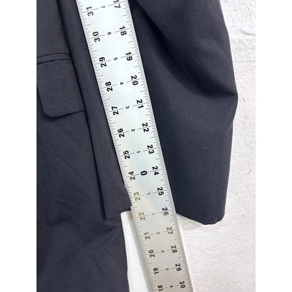 Jos A Bank 48L 40x30 2pc Pant Suit all season wool black slim fit two button‎